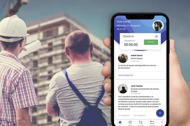App de registro de la jornada para fichar en el trabajo con el móvil