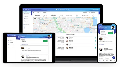 Ficha en smartphone o tablet para teletrabajo y desde fuera de oficina Fichar desde movil o tablet con tweem